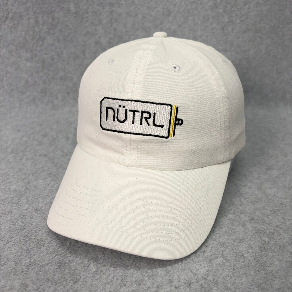 Nutrl Vodka Seltzer Logo Snapback OSFM White Embroidered Dad Hat Cap
